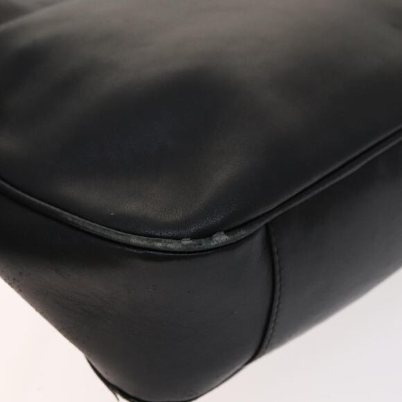 GUCCI Bamboo Hand Bag Leather Black Gold 001 1705 001 1705 - Picture 13 of 16